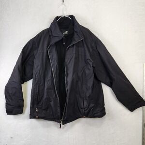 NordicTrack Men's Black Full Zip‎ Jacket L/G Fleece Lined